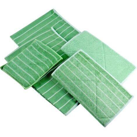 Set di 5 panni in microfibra di bambù – per la pulizia e la lucidatura di tutte le superfici lisce e delicate: finestre, carrozzeria, vetroceramica, occhiali, schermi.