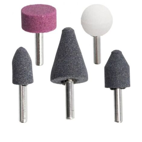 Set di 5 pietre abrasive per levigatura lucidatura sbavatura per metallo vetro