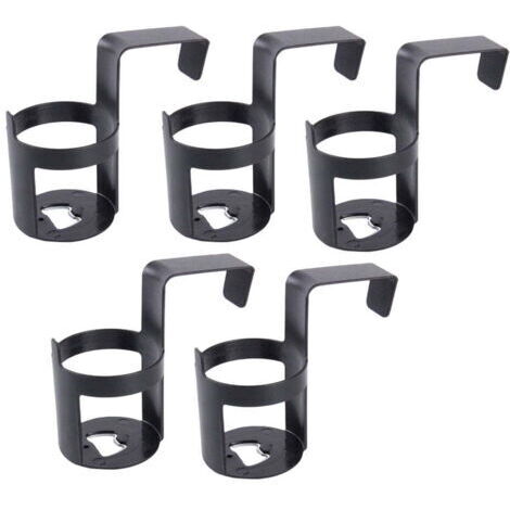 Set di 5 portabicchieri da appendere per interni auto, portabicchieri e portabottiglie universali in plastica.