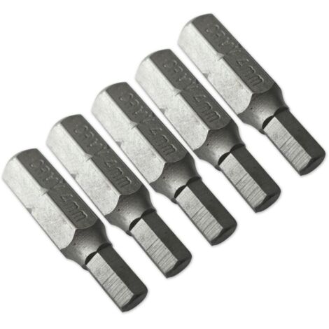 Set di 5 punte corte da 25 mm per cacciaviti - attacco esagonale da 4 mm