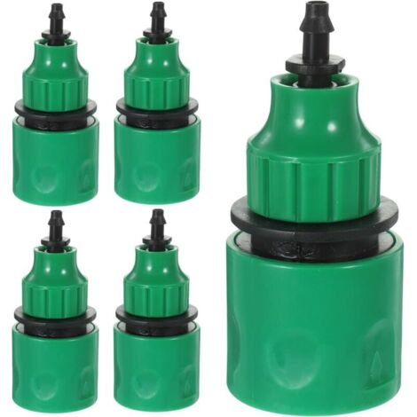 Set di 5 raccordi per tubi in plastica 4/7 e 8/11 per irrigatori da giardino