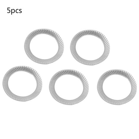 Set di 5 rondelle di bloccaggio piatte a molla in acciaio inox a doppia faccia DIN9250 M20