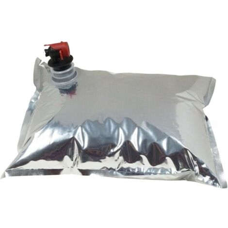 Set di 5 sacchetti dispenser per liquidi, sacchetti di ricambio per sacchetti da vino, sacchetti dispenser portatili per bevande in scatola con rubinetto a farfalla, 5 L