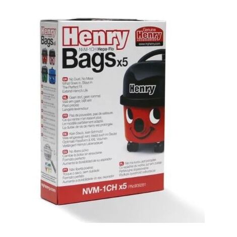 Set di 5 sacchi per aspirapolvere Henry Nimatic - NVM -1c