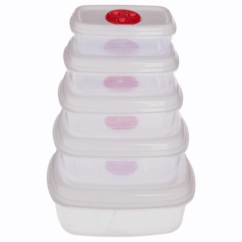 Lunch box adatto al microonde - 5 pz