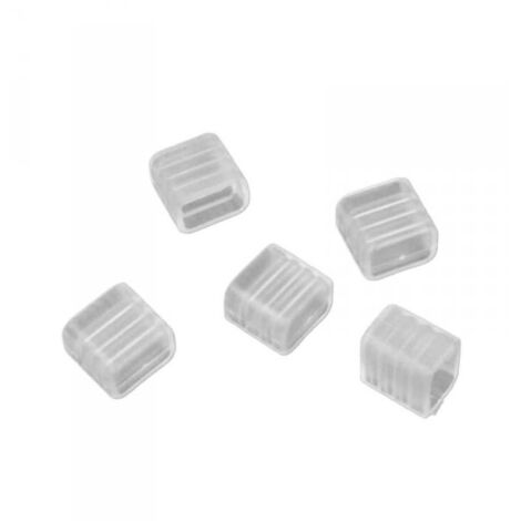 Set di 5 Tappi per Striscia LED 8mm Accessori di Chiusura Colore Bianco Accessori per Protezione e Finitura