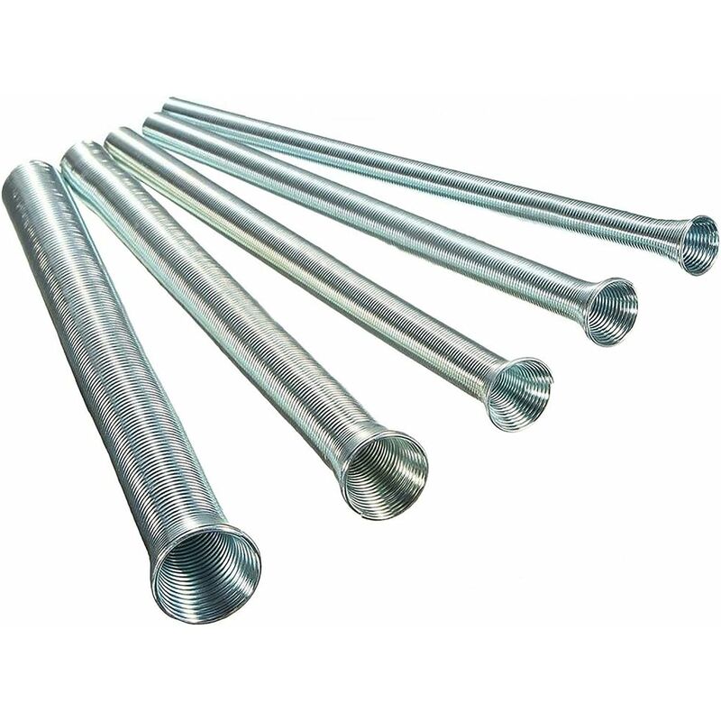 Set di 5 tubi a molla per curvare tubi in rame e
