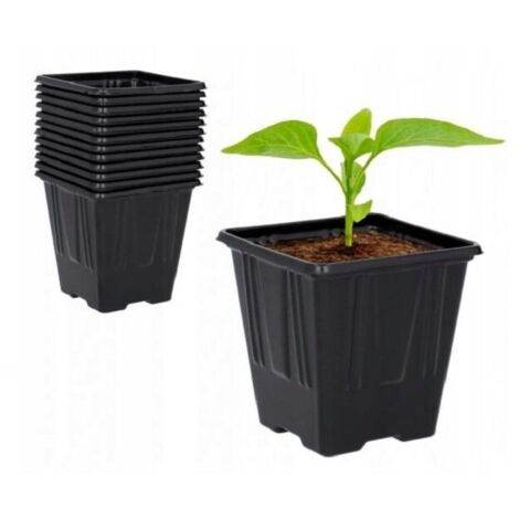 Set di 5 vasi per semi in plastica 11x11x12 cm GardenLine