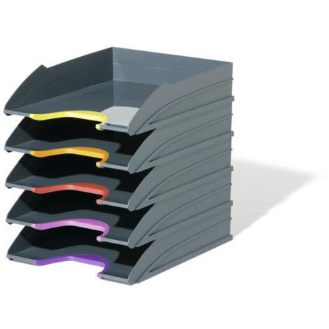 Set di 5 vassoi multicolore resistenti 770557