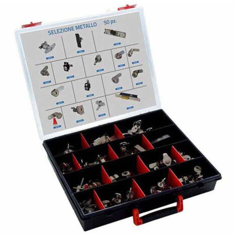 Set di 50 Cilindri di Sicurezza in Metallo per Mobili con Valigetta - Classe di Sicurezza OMR