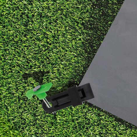 Set di 50 clip in plastica per tenda da sole - Bloccabili con meccanismo dentato
