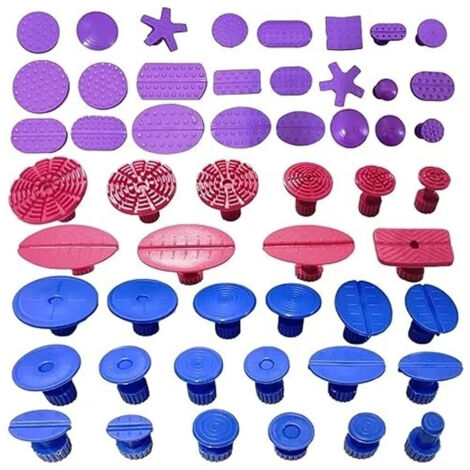 Set di 52 strumenti per la riparazione di ammaccature senza vernice per carrozzeria auto, linguette di estrazione, kit di riparazione per estrattore di ammaccature senza vernice