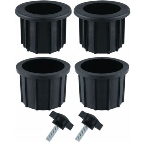 Set di 6 accessori per ombrellone da balcone, 4 anelli per fori per ombrellone e 2 viti a bottone, accessori per portaombrellone per tavolo da patio, balcone e terrazza.