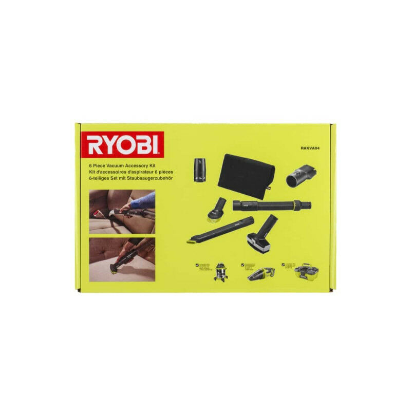Image of Kit 6 accessori Ryobi per la pulizia dell'auto - R18HV - R18PV