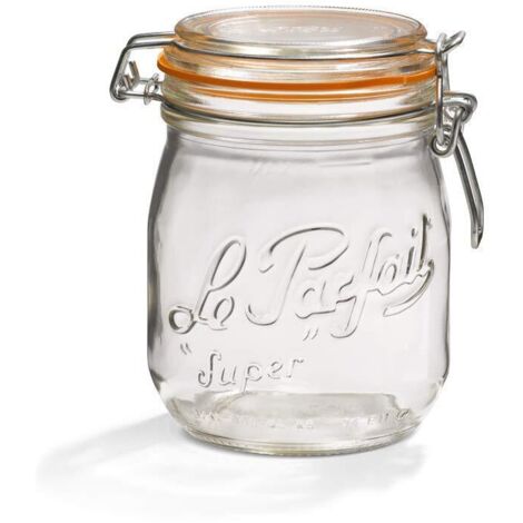set di 6 barattoli in vetro da 750ml - 900506 - le parfait