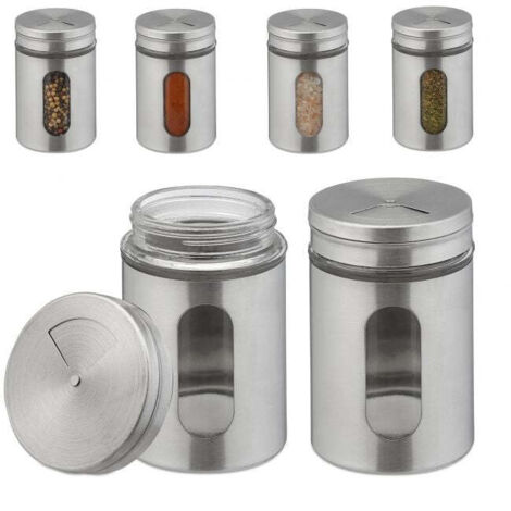 Set di 6 barattoli per spezie extra grandi 8830