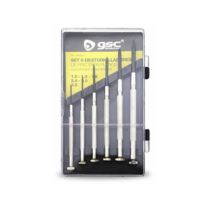 GSC - Set di 6 cacciaviti a testa piatta di