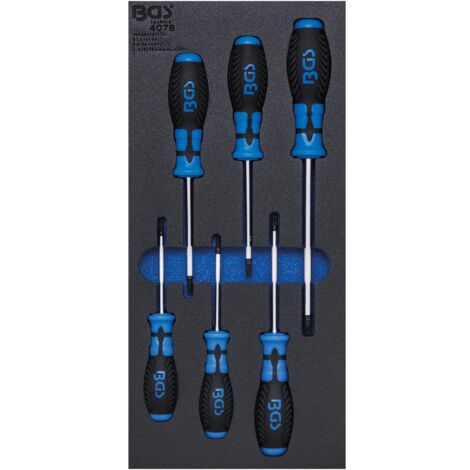 SET DI 6 CACCIAVITI BGS TECHNIC TORX, 1/3 COMPLETO