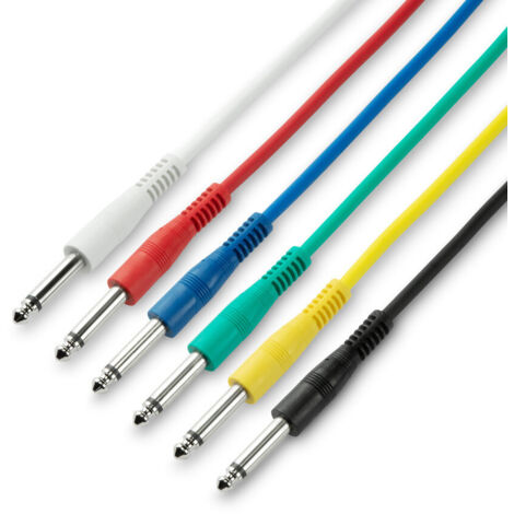 Set di 6 cavi jack mono da 6,3 mm da 0,60 m Adam K3ipp0060set