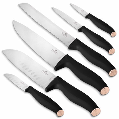 Set di 6 coltelli da cucina BERLINGER HAUS Black Rose BH-2949