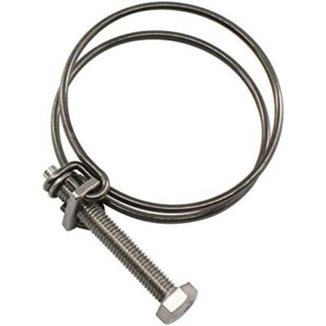 Set di 6 fascette stringitubo a doppio filo in acciaio inox 304 CSPARCV da 55-60 mm