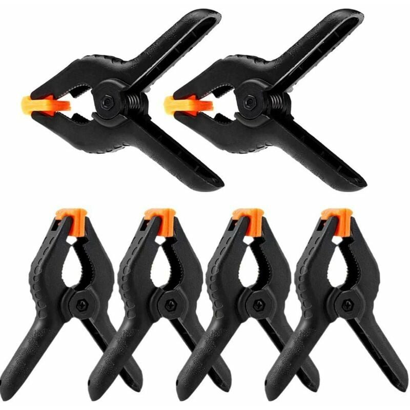 Set di 6 fermagli a molla in plastica resistente