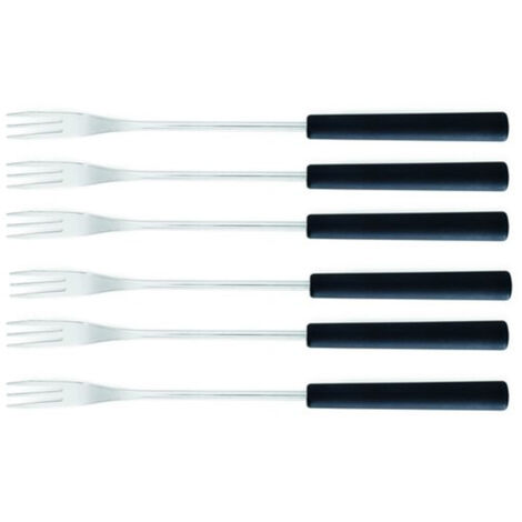 set di 6 forchette da fonduta nere - 3008188 - tableandcook
