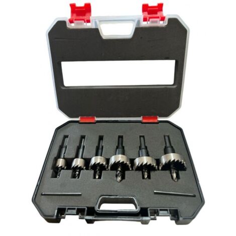 Set Di 6 Frese A Tazza Denti In Metallo Duro Per Ferro Alluminio Da 6 a 35 80240