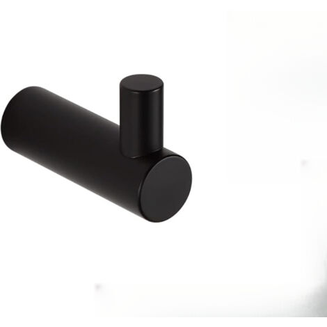 Set di 6 ganci da parete in acciaio inox 304 per bagno e cucina, neri