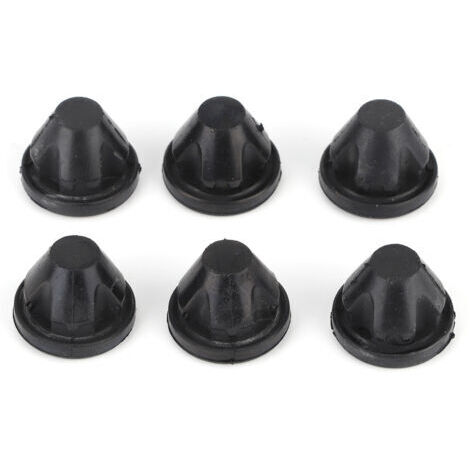 Set di 6 guarnizioni in gomma per cofano motore, compatibili con i modelli PD100, PD140 e PD170, resistenti e affidabili.