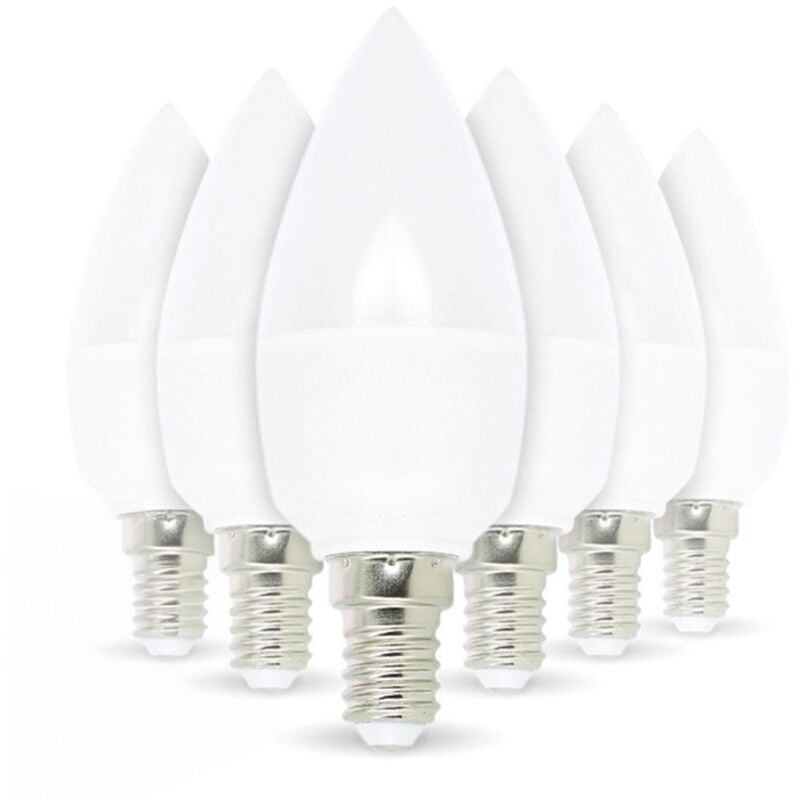 Image of Eclairage Design - Set di 6 lampadine a led E14 5,5 w eq 40 w Bianco naturale