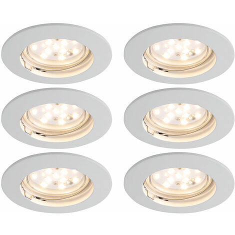 Set di 6 luci da incasso, faretti, illuminazione in alluminio, girevole Paulmann 994.73