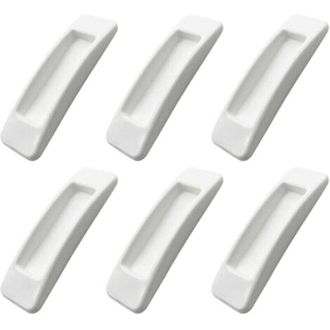 Set di 6 maniglie autoadesive per ante di armadi e finestre con apertura comoda - Maniglia autoadesiva per ante scorrevoli - Maniglia ausiliaria per cucina
