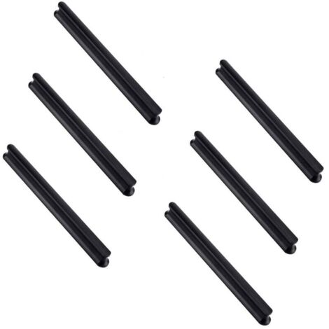 Set di 6 maniglie per ante di mobili da cucina, lunghe 180 mm (foro centrale 160 mm), maniglie per cassetti da cucina, maniglie per ante di mobili, maniglie per ante di credenze