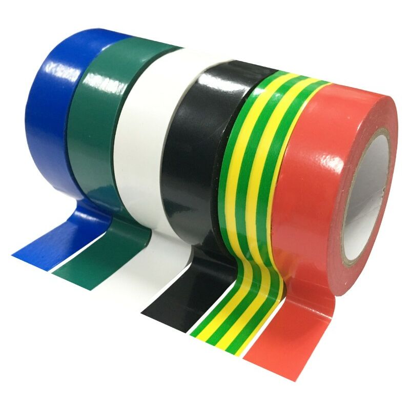 Image of Set di 6 nastri adesivi, L.10 mx l.15 mm multicolor Centrale Brico