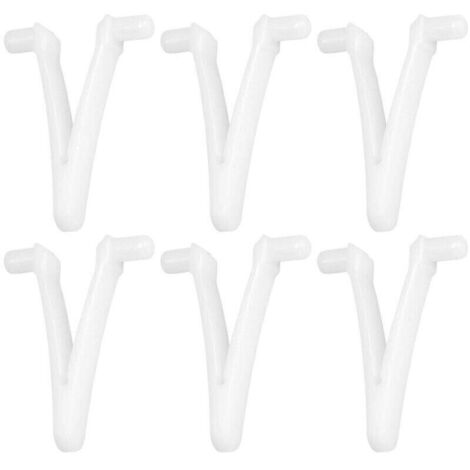 Set di 6 pezzi di accessori per piscina con clip a farfalla a V per spa, spazzaneve, rastrello per foglie, skimmer per foglie, testina per aspirapolvere per la pulizia della piscina