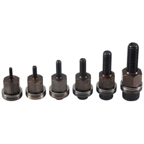 Set di 6 pezzi di dadi per rivetti manuali, dadi con testa semplice, accessorio per utensili manuali di installazione per M3 M5 M6 M8 M10