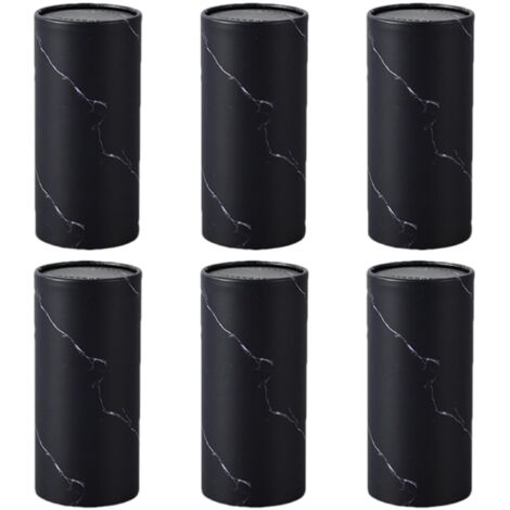 Set di 6 porta fazzoletti cilindrici per auto, scatola porta fazzoletti rotonda per auto, porta bicchiere per auto, 14,5 x 6,8 cm