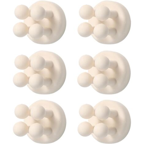 Set di 6 porta rasoi in silicone, ganci autoadesivi da parete per doccia, per riporre spazzolini da denti, rasoi, asciugamani e altri oggetti essenziali - Scaffale portaoggetti multifunzionale e imper