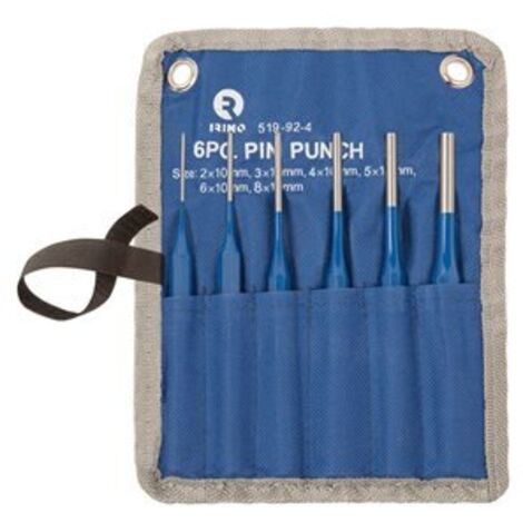 Set di 6 punzoni cilindrici ottagonali (2,3,4,5,6,8mm) 519-92-4 irimo