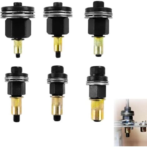 Set di 6 rivettatrici per dadi, per M3, M4, M5, M6, M8 e M10, per rivettatrice manuale.