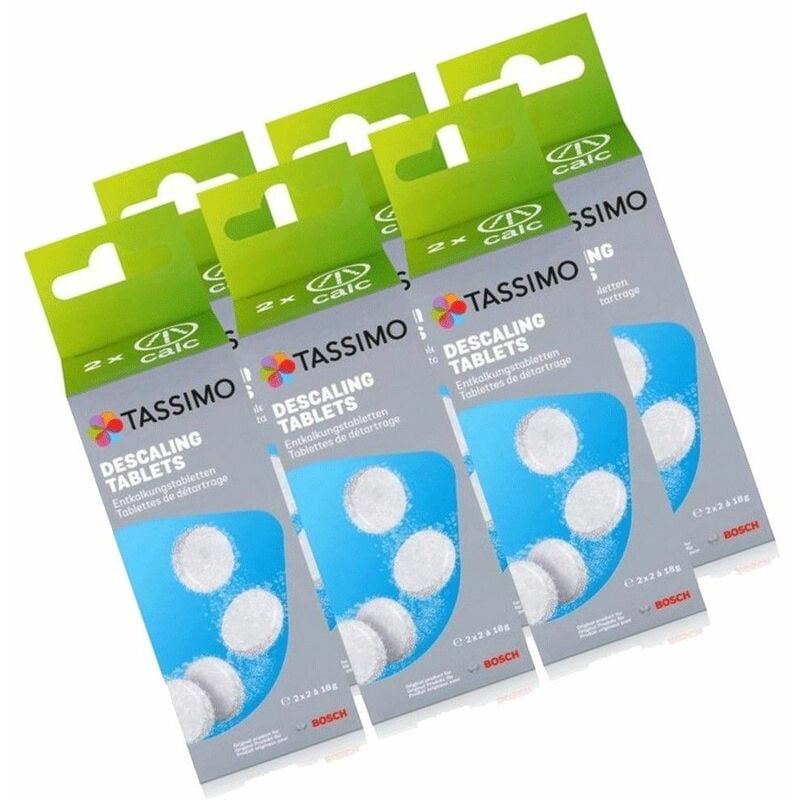 Set di 6 scatole di decalcificante (24 pastiglie X18 G) - Macchina da caffè, Caffettiera - BOSCH - 4364260