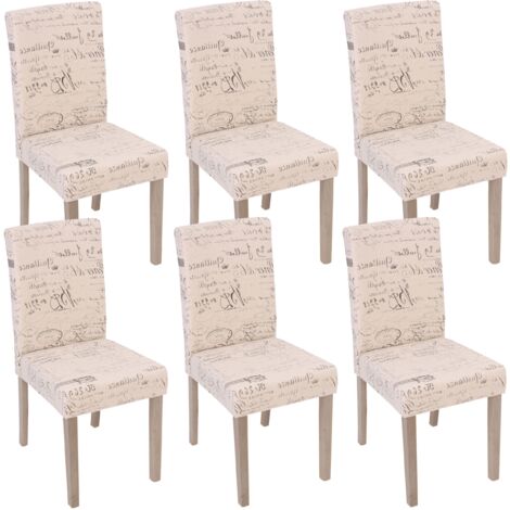 Set Di 2 Sedie Da Pranzo In Tessuto Tntimacchia Beige – Schienale Basso E Design Moderno Con Gambe In Metallo, Per Cucina E Soggiorno