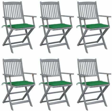 6 sedie pieghevoli salvaspazio First Un set di sei sedie