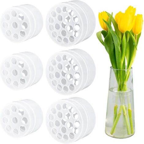 Set di 6 supporti per fiori a spirale trasparenti per steli di fiori, vasi Ikebana, accessori per composizioni floreali fai da te e twister per Ikebana.