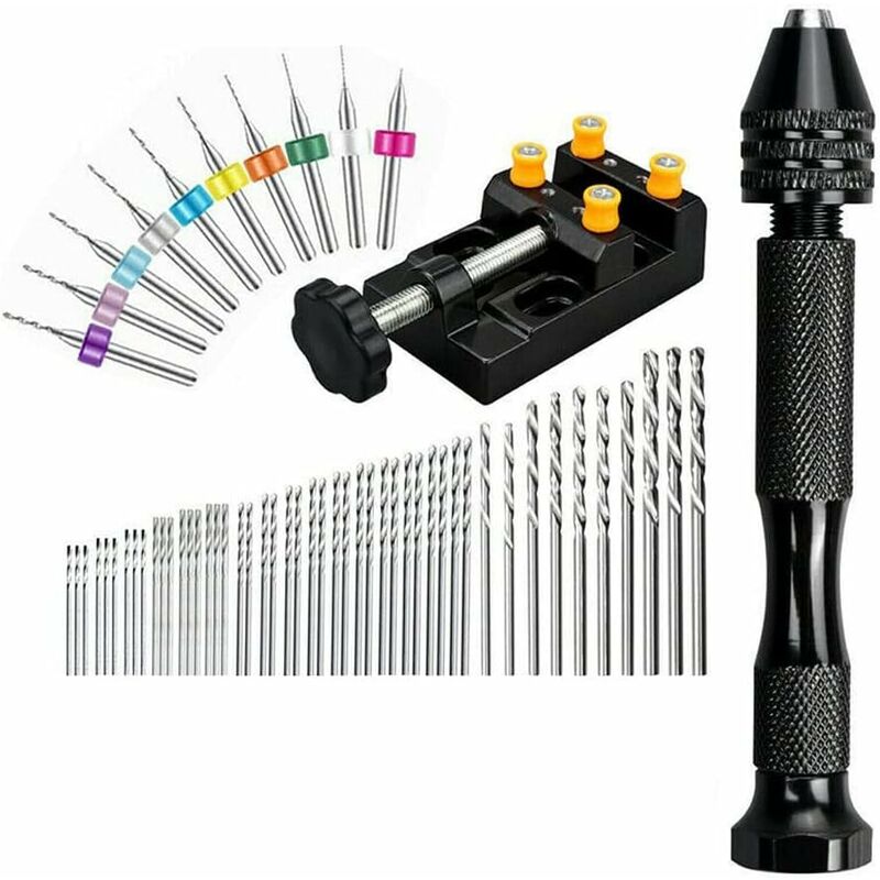 Set di 60 mini trapani manuali per fai da te