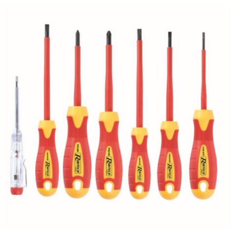 SET DI 7 CACCIAVITI DA ELETTRICISTA 2,5 - 4 - 5,5 - 6,5 - PH1 PH2