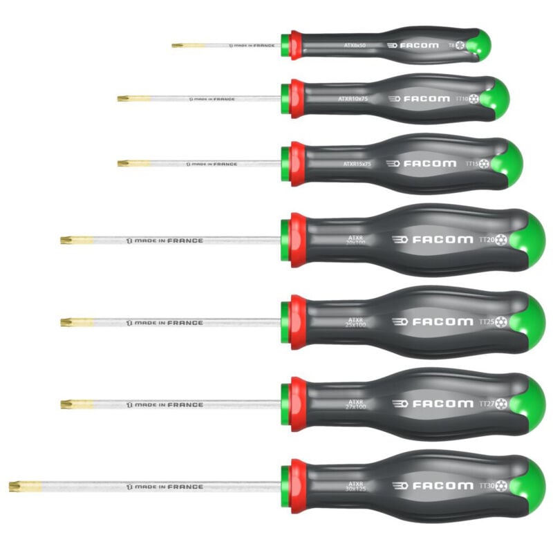 Image of Set di 7 cacciaviti PROTWIST Tamper Torx FACOM ATXR.J7PB