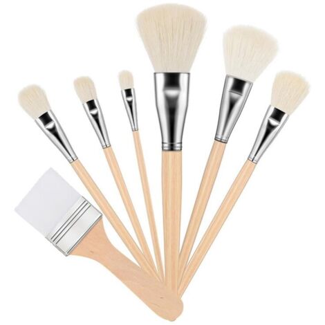 Set di 7 pennelli per doratura per pittura acrilica, versatili e di varie dimensioni