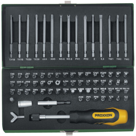 Set di 75 inserti speciali da 1/4" 6,3 mm Proxxon 23107